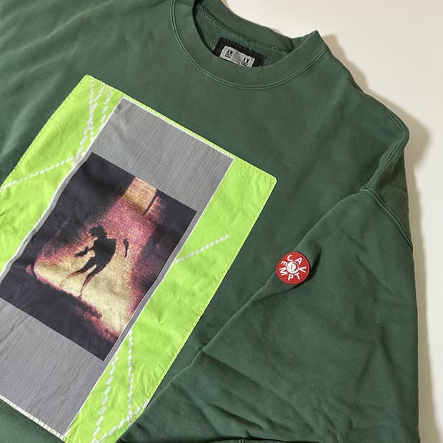 카브엠트 워시드 크루넥 그린 XL