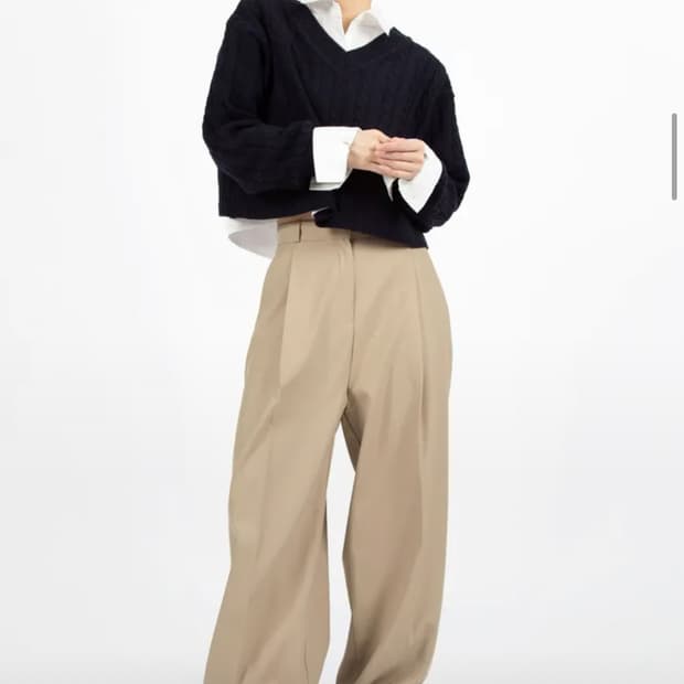 릿킴 스프링 와이드 슬랙스 베이지 M