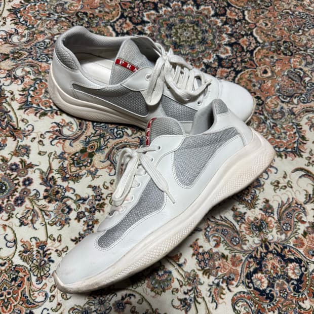 Prada america's cup white/silver 10