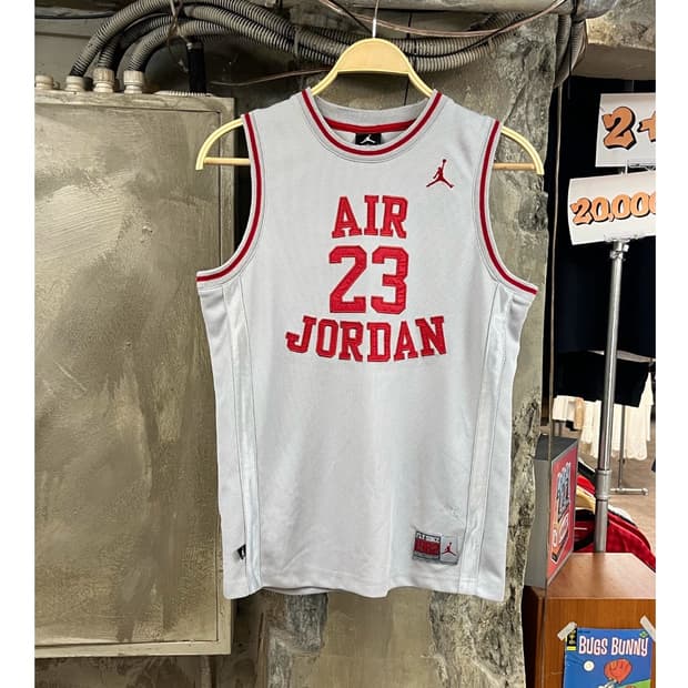 나이키 에어 조던 농구 져지 그레이 키즈 L #csz3845