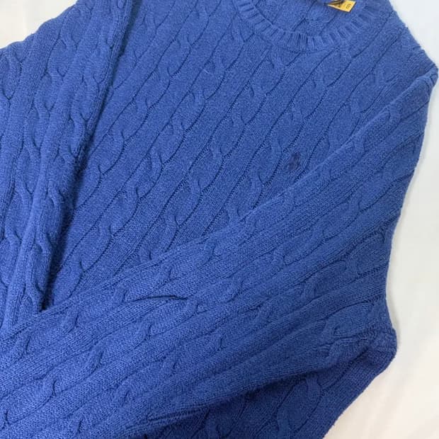 폴로 랄프로렌 네이비 케이블 니트