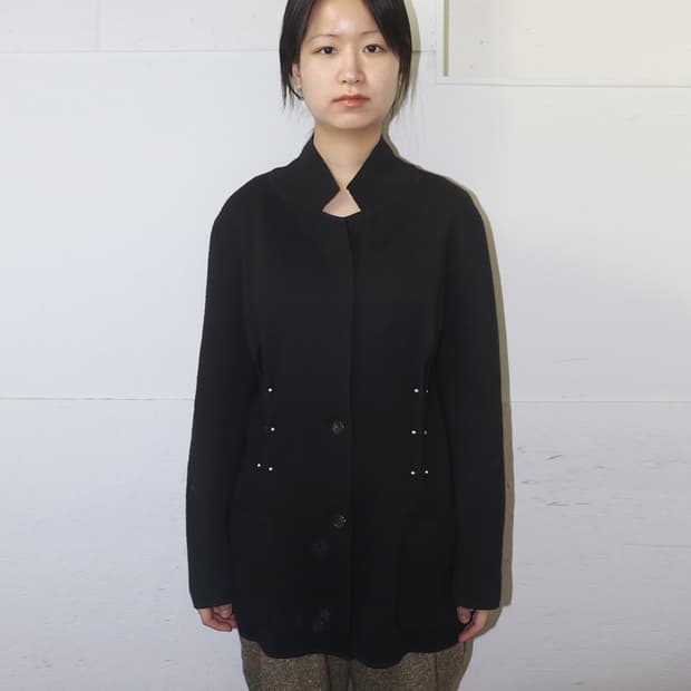 이세이 미야케 스터드 울 블레이저