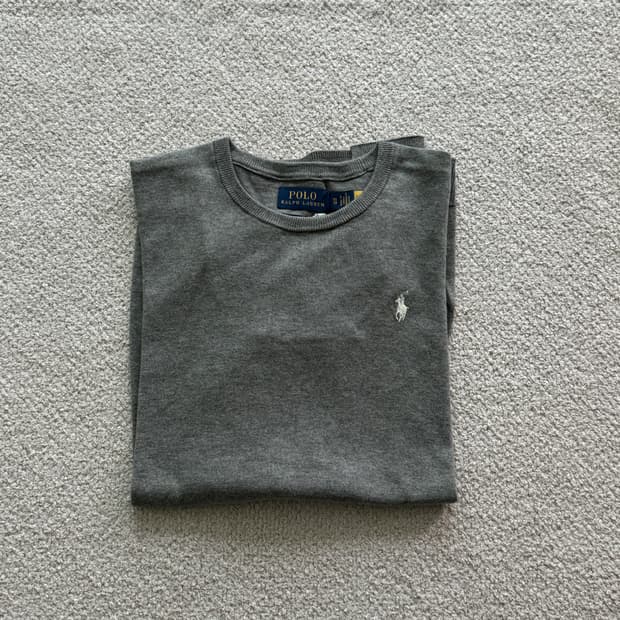 (새상품/정품) 폴로 피마코튼 라운드니트(여성XS)