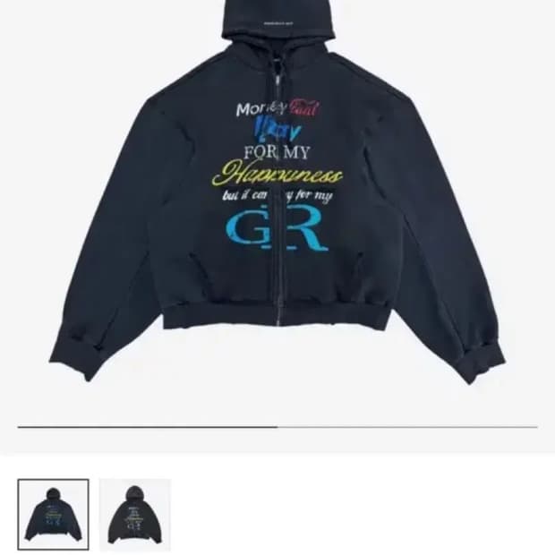 프로젝트gr 해피니스 네이비 집업 후드 사이즈 1