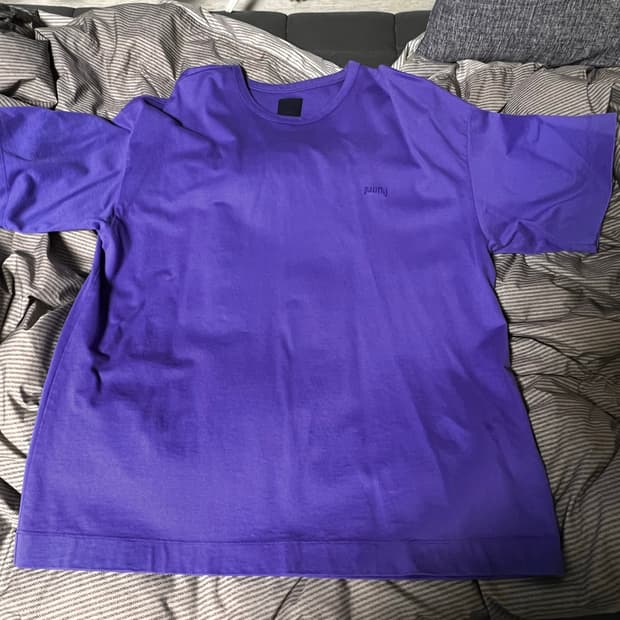 [S] 준지 반팔 티셔츠 블루