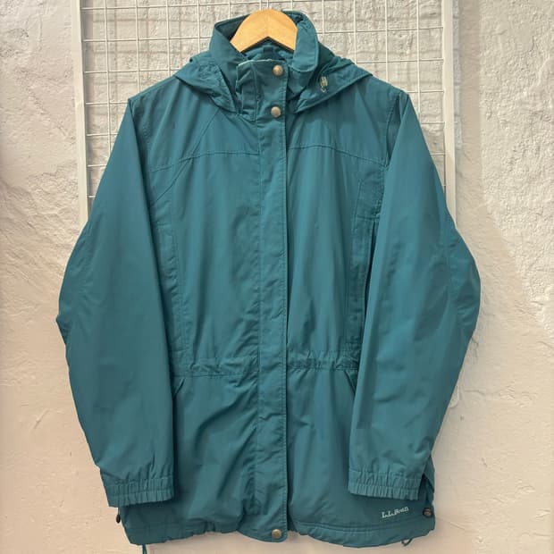 90s LL Bean 엘엘빈 빈티지 청록 에메랄드 바람막이 자켓 M