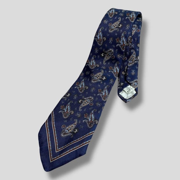 (OS)YSL 입생로랑 페이즐리 실크 넥타이