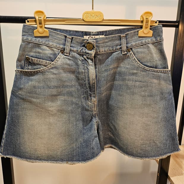 끌로에 데님 미니스커트