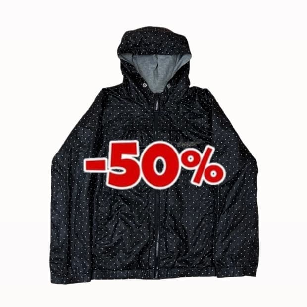 컨버스 도트 땡땡이 바람막이