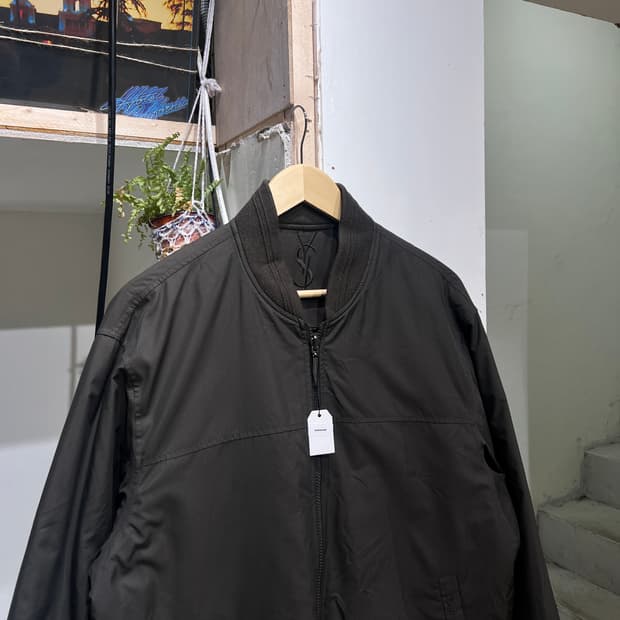 입생로랑 ysl로고 블루종 자켓