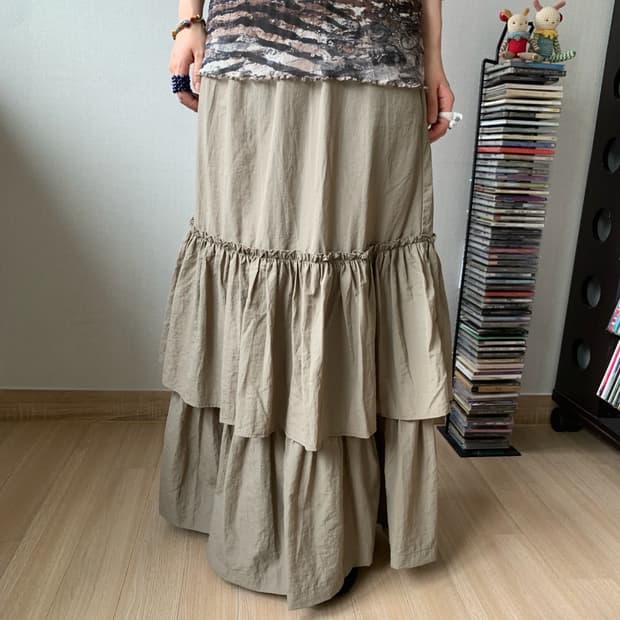 Niko and, frill maxi skirt