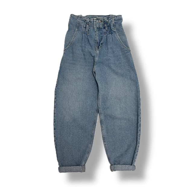 자라 zara 데님 배기팬츠