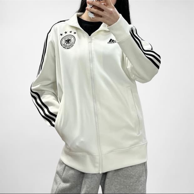 아디다스 독일 트랙탑 져지 화이트