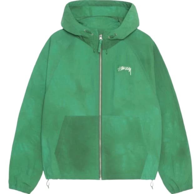 스투시 웨이브 다이 비치쉘 자켓 파인 바람막이 점퍼 봄 일본 정품