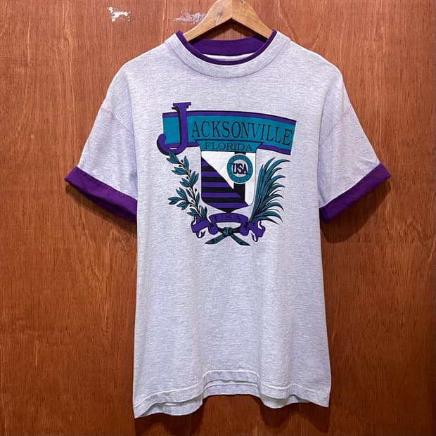 (L)아메리칸 빈티지 Jacksonville Florida 프린팅 반팔티