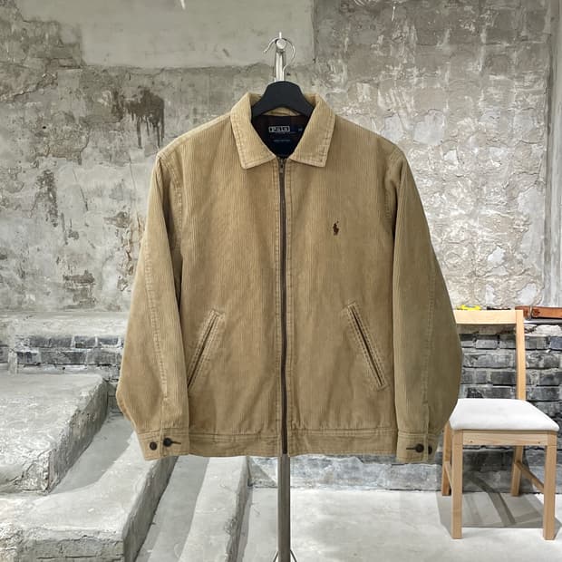 폴로 랄프로렌 베이지 브라운포니 코듀로이 블루종 자켓
