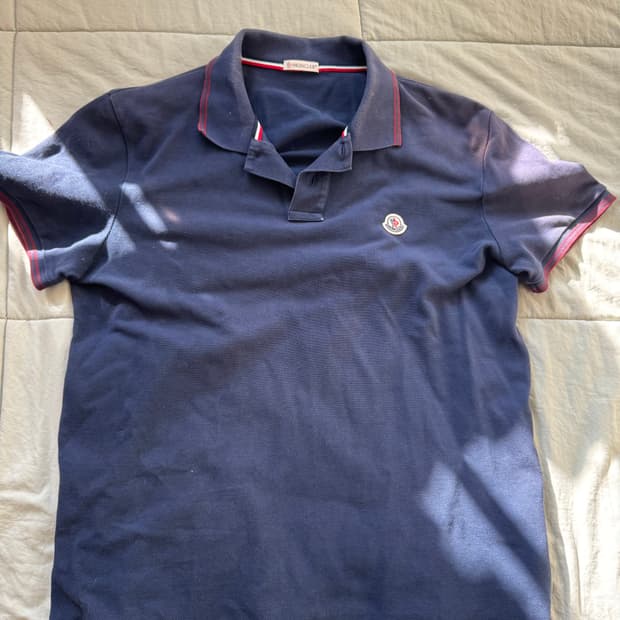 몽클레어 남성 네이비 카라티 L