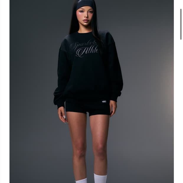 강경민 x hdex 콜라보 우먼스 폴딩 쇼츠 블랙