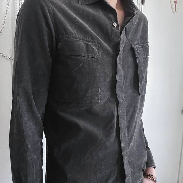 davit meursalut 핀 코듀로이 밀리터리 셔츠