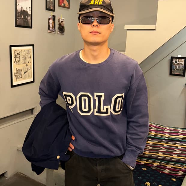 90’s Polo Ralph Lauren logo fading sweat