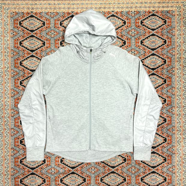 푸마 라이트그레이 테크팩 후드집업 남성M