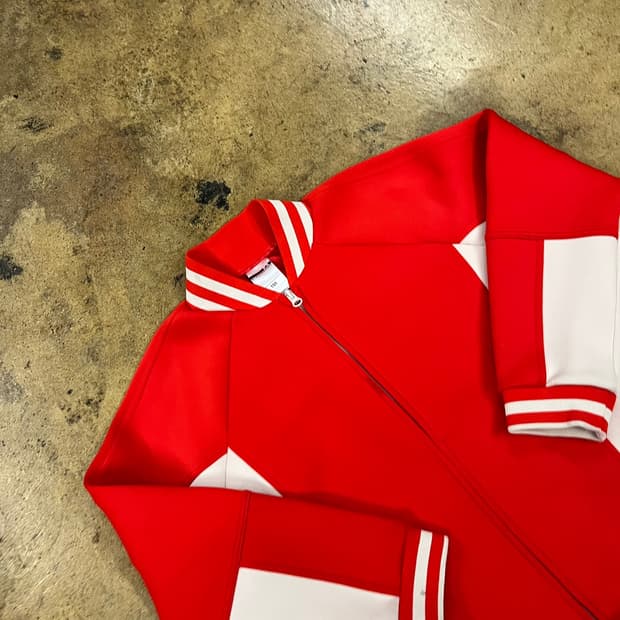 [정품/100] 아디다스 레드 화이트 배색 트랙 자켓 b19