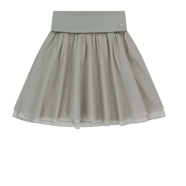 (구해요) coyseio double shirring skirt grey
