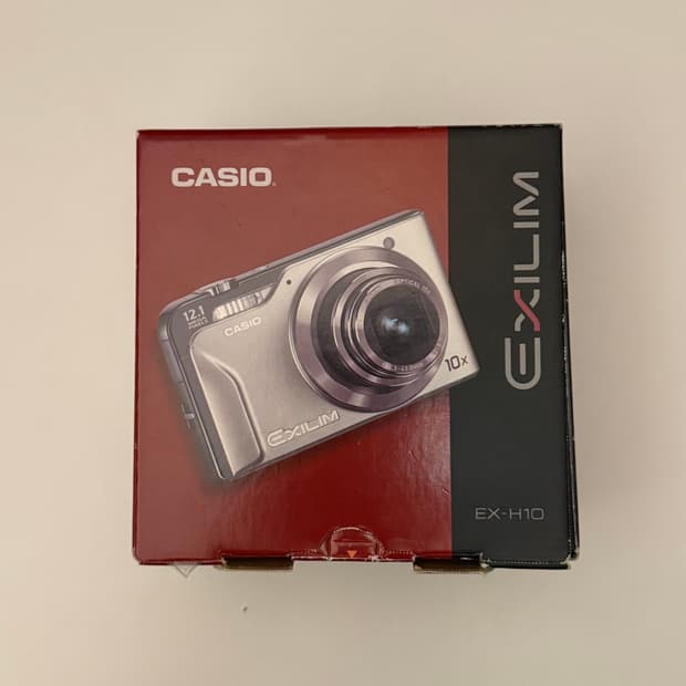 풀박스) 카시오 엑슬림 EX-H10 빈티지 디지털 카메라 디카 실버
