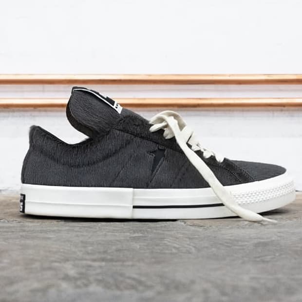 릭 오웬스 컨버스 원스타 소가죽 블랙