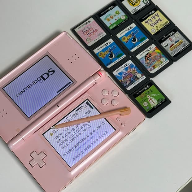 닌텐도 DS Lite 핑크 + 게임칩 10개