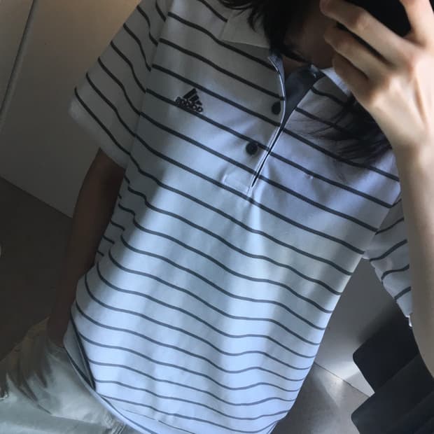 아디다스 스트라이프 카라 피케티