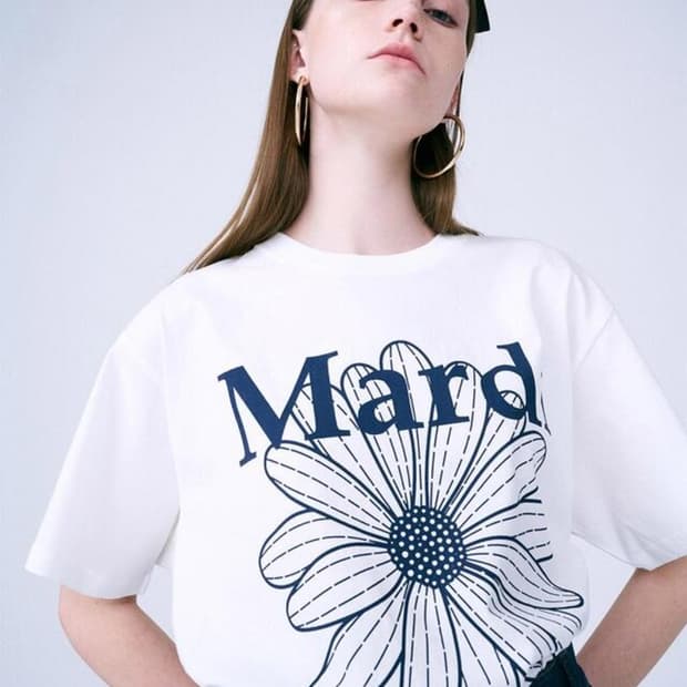 마르디 메크르디 반팔 화이트 네이비 루즈핏