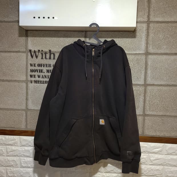 칼하트 미트웨이트 써멀 후드집업 L