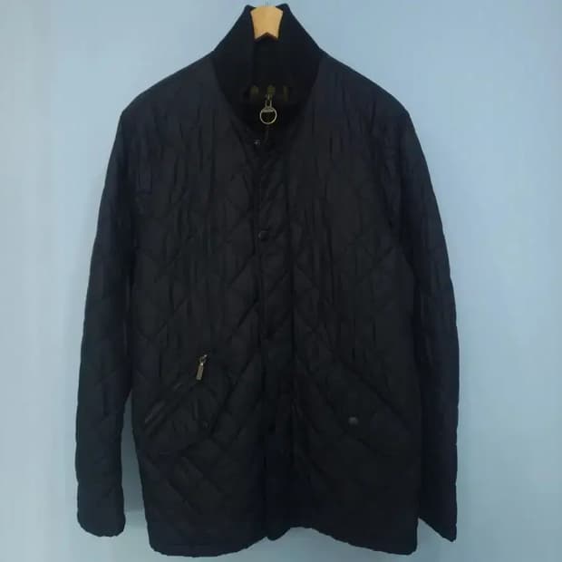 바버 첼시 퀼팅 자켓 블랙 100