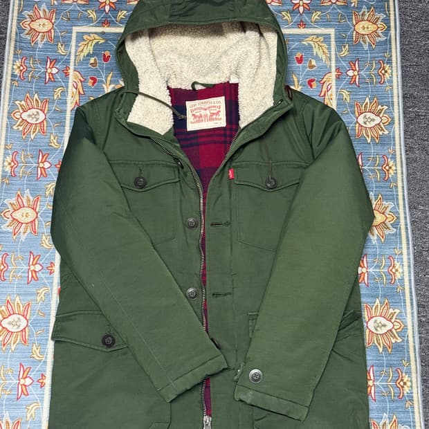 리바이스 덕 다운 시어링 야상 파카