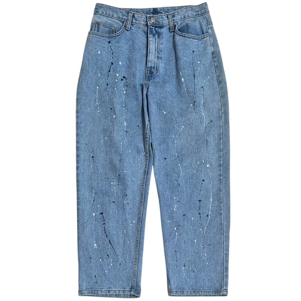 Vintage 페인팅진 데님팬츠