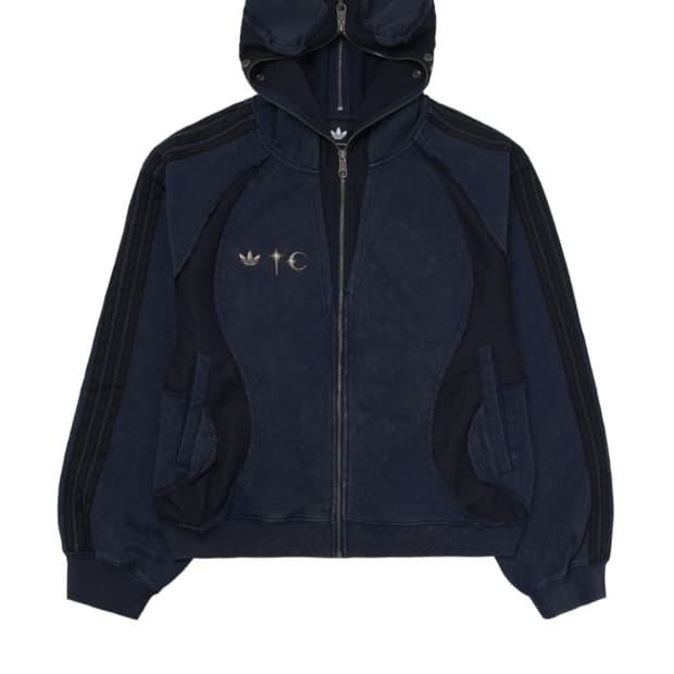 새상품급) 떠그클럽 아디다스 콜라보 후드집업 네이비