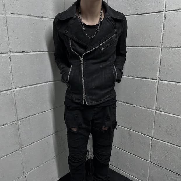 CIVARIZE archive Black wax coated jacket