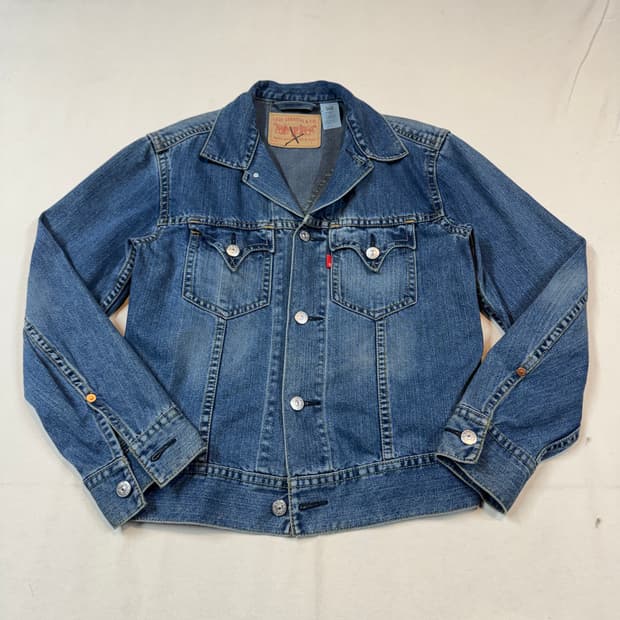 L) 리바이스 아이코닉 데님자켓 TYPE 1 데님 청자켓