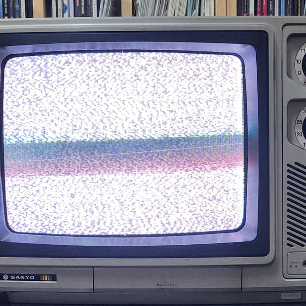레트로 TV 14인치 녹색