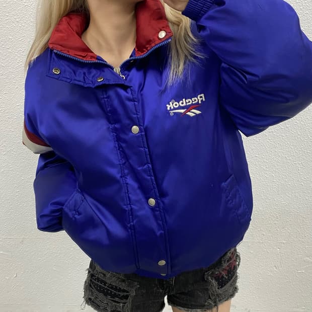 90's 코리아 메이드 빅로고 빈티지 패딩