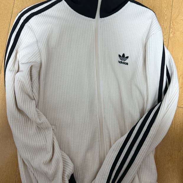 아디다스 와플 베켄바우어 트랙탑 윈더 화이트 져지 M