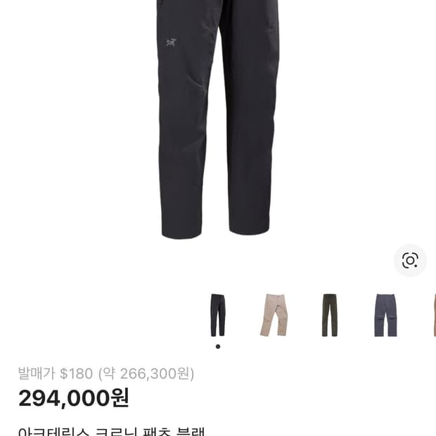 38-s)아크테릭스 크로닌 팬츠 블랙