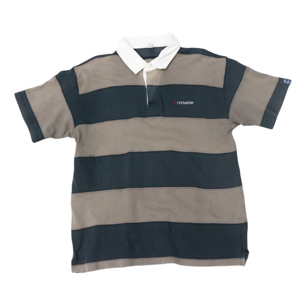 Converse 컨버스 빈티지 와이드 스트라이프 럭비 셔츠 (L)