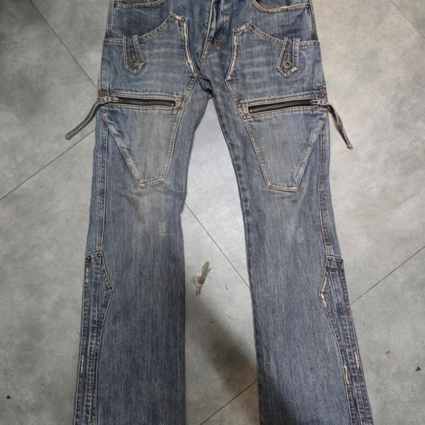00s Jpn y3k boots cut pants