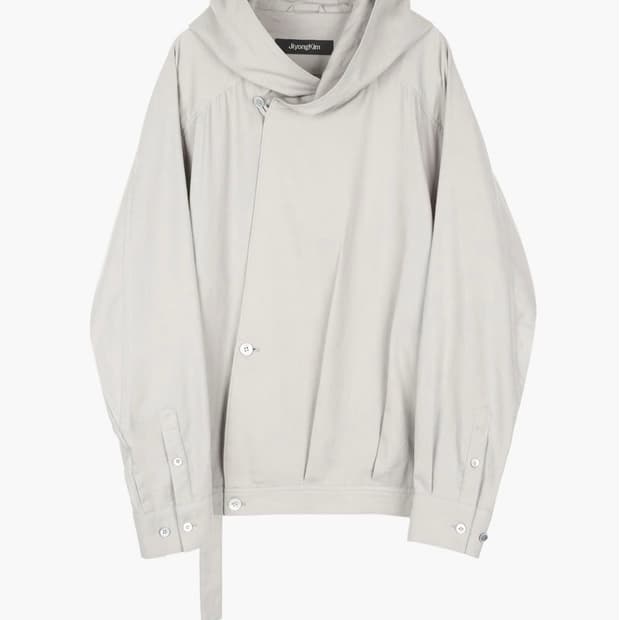 지용킴 Draped Wrap Hood Jacket M
