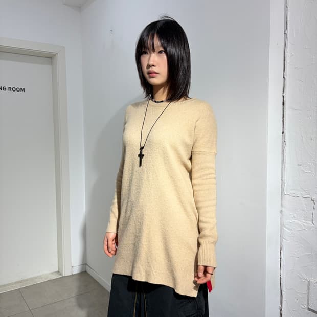 Tsumori chisato 베이지 니트 스웨터