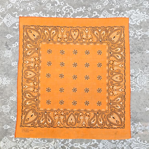 60-70s 셀비지 페이즐리 반다나 (made in usa)