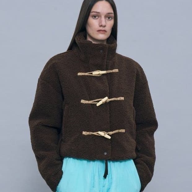 파르티멘토 우먼 플러피 더플 숏자켓 떡볶이 뽀글이 양털 