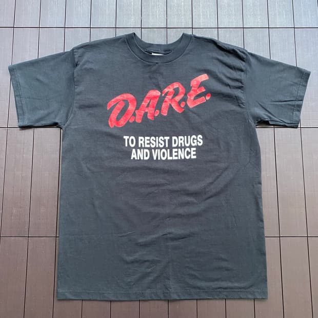 (L) 90s 빈티지 DARE 티셔츠